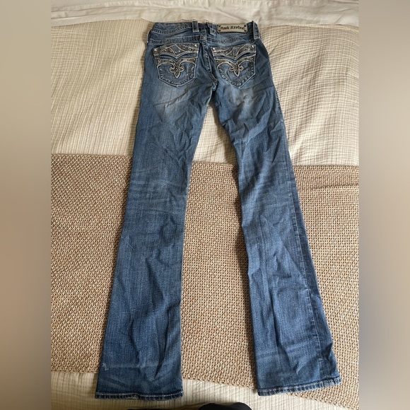 Rock Revival BUNDLE Women's Blue Jeans size 26 straight/boot - Picture 2 of 15